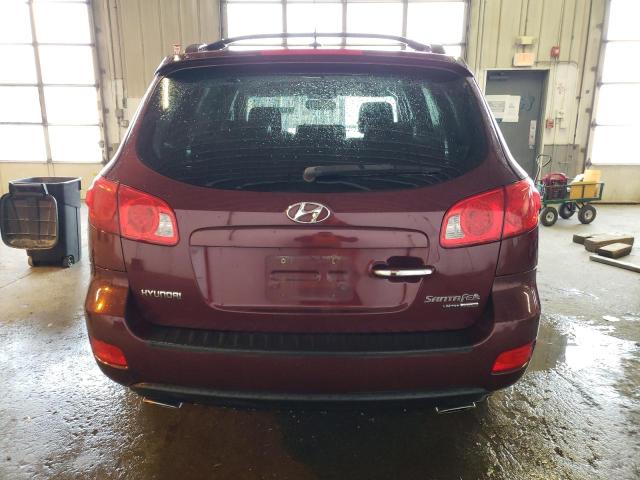 5NMSH73E29H275710 - 2009 HYUNDAI SANTA FE SE MAROON photo 6