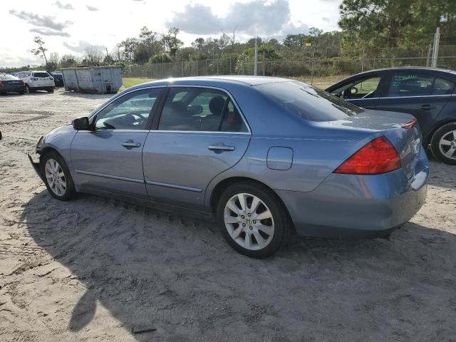 1HGCM66497A087689 - 2007 HONDA ACCORD SE BLUE photo 2