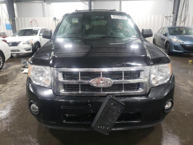 1FMCU9DGXBKB22896 - 2011 FORD ESCAPE XLT BLACK photo 5