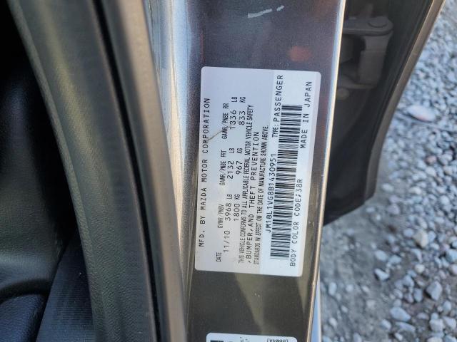 JM1BL1VG8B1430951 - 2011 MAZDA 3 I GRAY photo 12