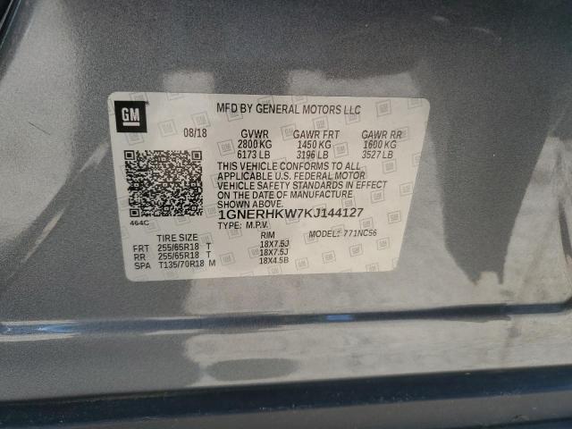 1GNERHKW7KJ144127 - 2019 CHEVROLET TRAVERSE LT Boz foto 13