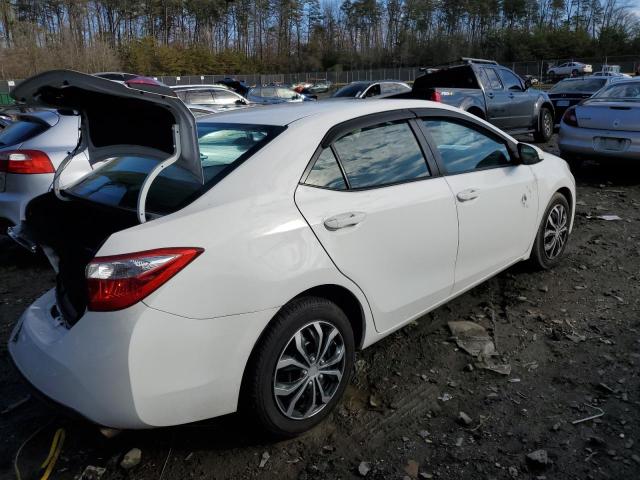 2T1BURHE5EC186553 - 2014 TOYOTA COROLLA L WHITE photo 3