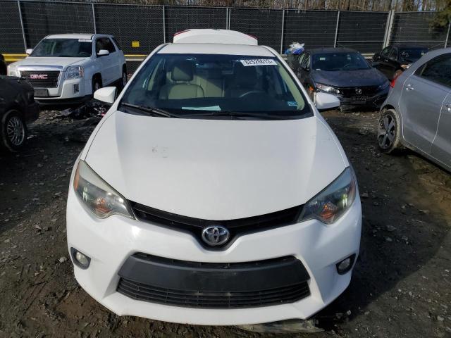 2T1BURHE5EC186553 - 2014 TOYOTA COROLLA L WHITE photo 5