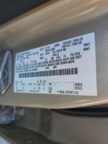 5LMCJ3D95HUL34591 - 2017 LINCOLN MKC RESERVE Złoty zdjęcie 13