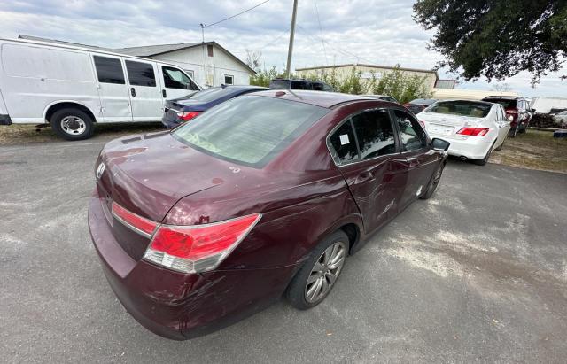 1HGCP2F87CA175640 - 2012 HONDA ACCORD EXL MAROON photo 4