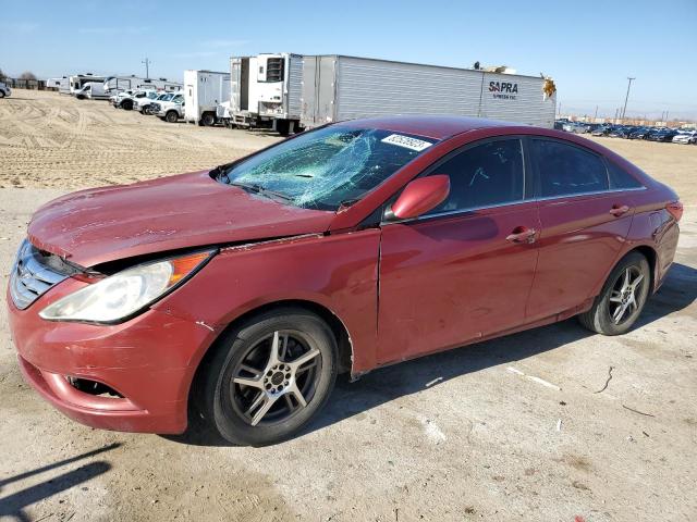 5NPEB4AC4CH464481 - 2012 HYUNDAI SONATA GLS RED photo 1