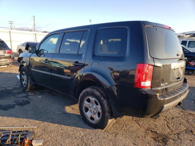 5FNYF3H25BB050471 - 2011 HONDA PILOT LX BLACK photo 2