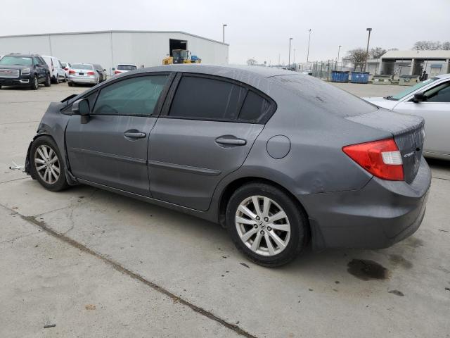 19XFB2F92CE328070 - 2012 HONDA CIVIC EXL GRAY photo 2