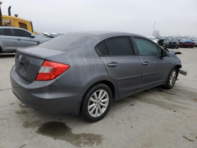 19XFB2F92CE328070 - 2012 HONDA CIVIC EXL Մոխրագույն լուսանկար 3