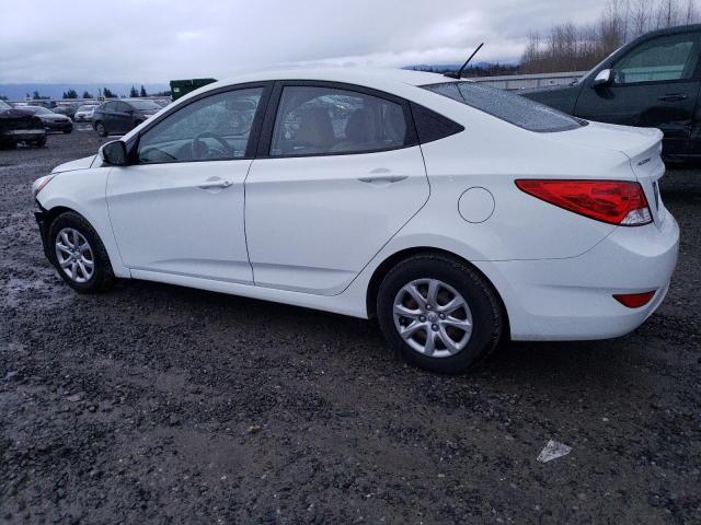 KMHCT4AEXEU728328 - 2014 HYUNDAI ACCENT GLS WHITE photo 2