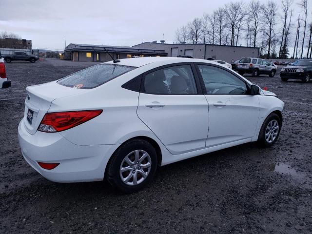 KMHCT4AEXEU728328 - 2014 HYUNDAI ACCENT GLS WHITE photo 3