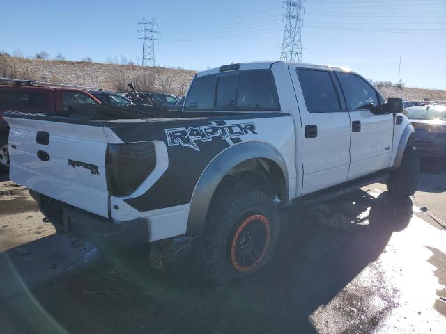 1FTFW1R61BFC40406 - 2011 FORD F150 SVT RAPTOR WHITE photo 3