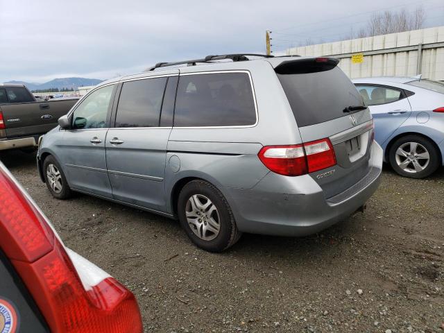 5FNRL38437B010637 - 2007 HONDA ODYSSEY EX BLUE photo 2