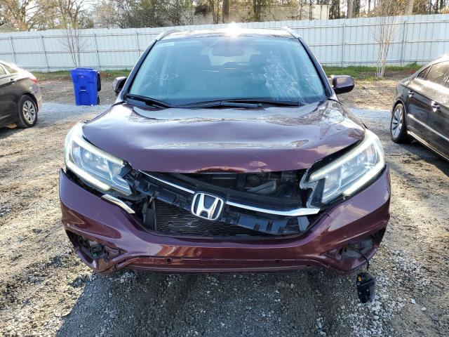 2HKRM3H72GH516095 - 2016 HONDA CR-V EXL BURGUNDY photo 5