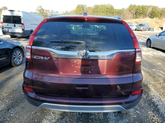 2HKRM3H72GH516095 - 2016 HONDA CR-V EXL BURGUNDY photo 6