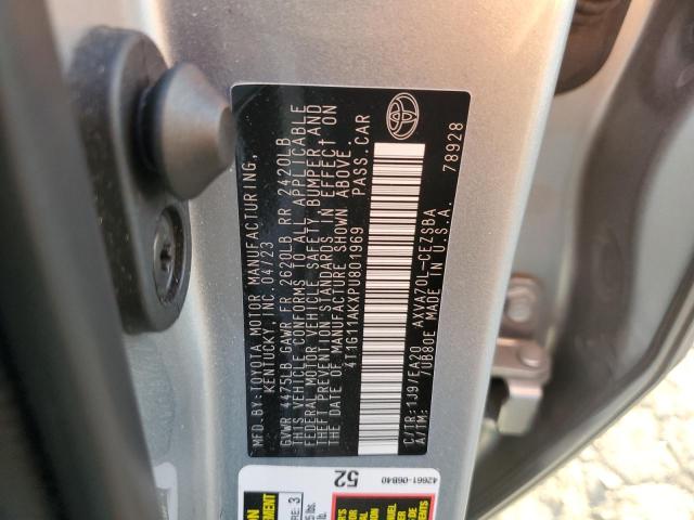 4T1G11AKXPU801969 - 2023 TOYOTA CAMRY SE NIGHT SHADE SILVER photo 13