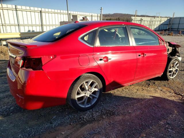 3N1AB7AP8FY300681 - 2015 NISSAN SENTRA S RED photo 3