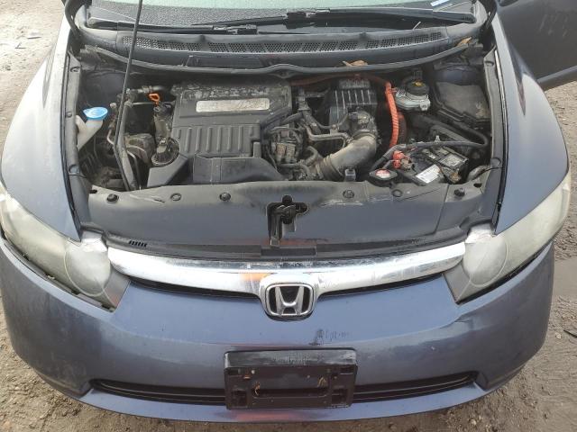 JHMFA36296S027386 - 2006 HONDA CIVIC HYBRID BLUE photo 11