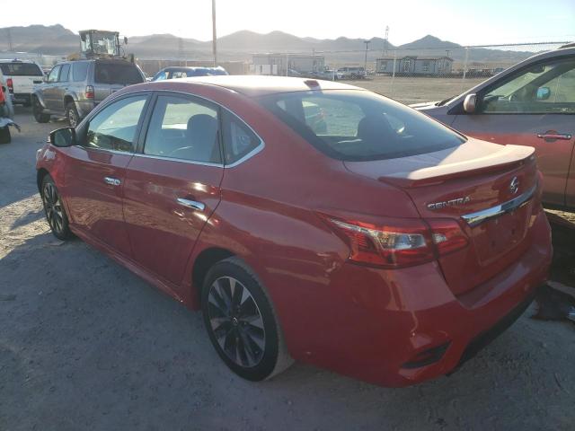 3N1AB7AP7KY352278 - 2019 NISSAN SENTRA S RED photo 2