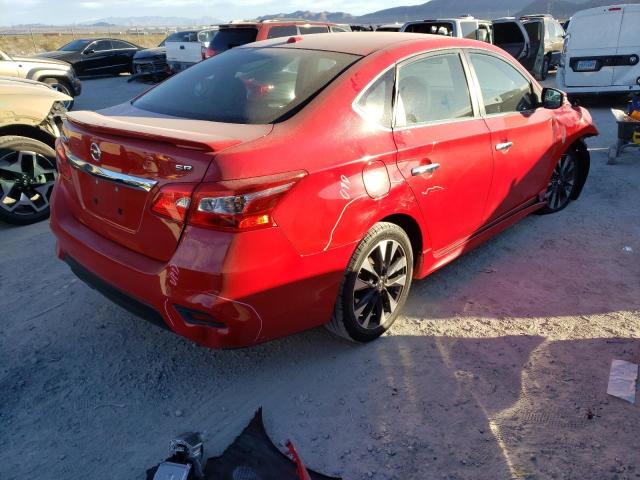 3N1AB7AP7KY352278 - 2019 NISSAN SENTRA S RED photo 3