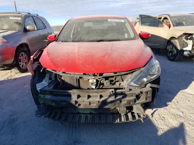 3N1AB7AP7KY352278 - 2019 NISSAN SENTRA S RED photo 5