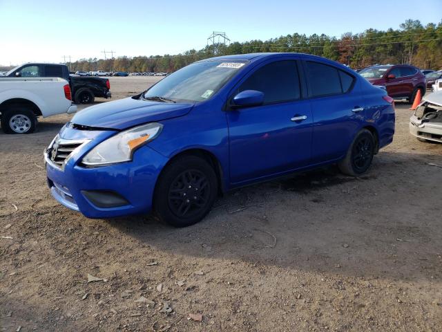 3N1CN7AP7FL833991 - 2015 NISSAN VERSA S BLUE photo 1