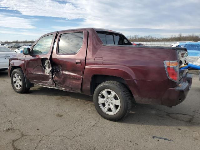 2HJYK16447H543916 - 2007 HONDA RIDGELINE RTS BURGUNDY photo 2