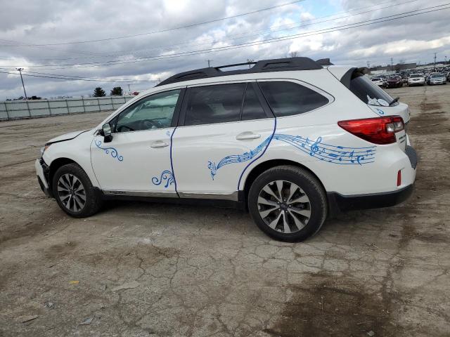 4S4BSANC1H3260053 - 2017 SUBARU OUTBACK 2.5I LIMITED WHITE photo 2