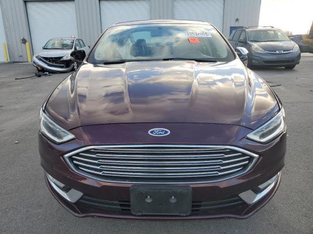 3FA6P0HD5HR188979 - 2017 FORD FUSION SE MAROON photo 5