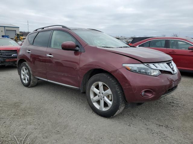 JN8AZ18U89W023368 - 2009 NISSAN MURANO S BURGUNDY photo 4