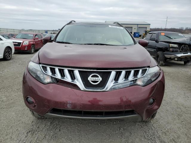 JN8AZ18U89W023368 - 2009 NISSAN MURANO S BURGUNDY photo 5