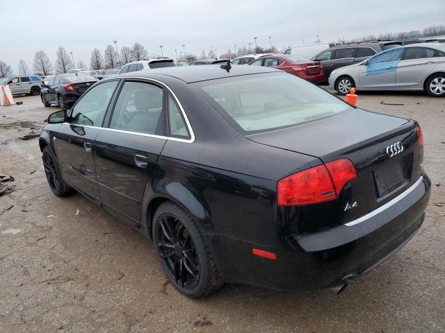 WAUDH78EX8A012971 - 2008 AUDI A4 3.2 QUATTRO BLACK photo 2