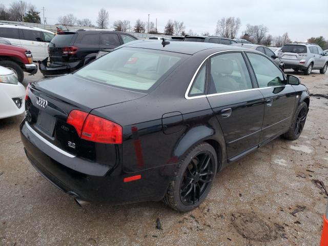 WAUDH78EX8A012971 - 2008 AUDI A4 3.2 QUATTRO BLACK photo 3