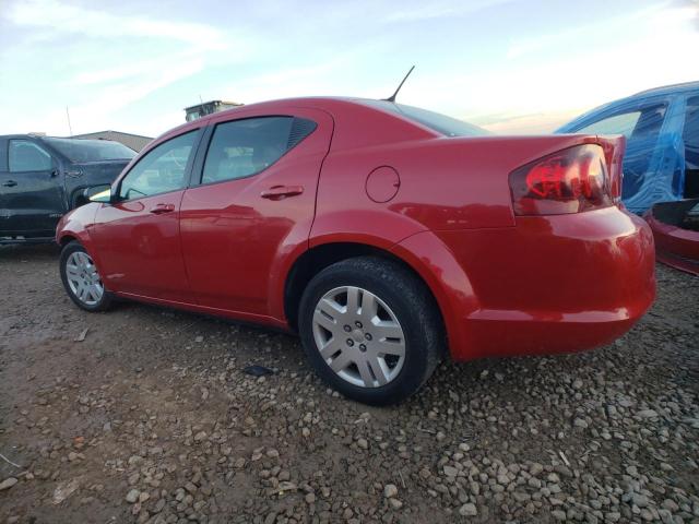 1C3CDZAGXDN747894 - 2013 DODGE AVENGER SE RED photo 2