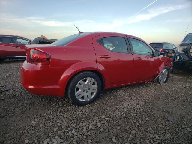 1C3CDZAGXDN747894 - 2013 DODGE AVENGER SE RED photo 3