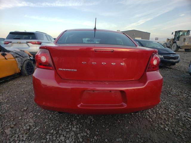 1C3CDZAGXDN747894 - 2013 DODGE AVENGER SE RED photo 6