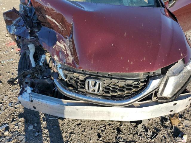 19XFB2F56DE029275 - 2013 HONDA CIVIC LX BURGUNDY photo 11