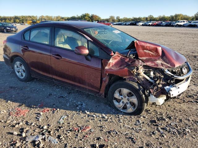 19XFB2F56DE029275 - 2013 HONDA CIVIC LX BURGUNDY photo 4