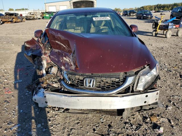 19XFB2F56DE029275 - 2013 HONDA CIVIC LX BURGUNDY photo 5
