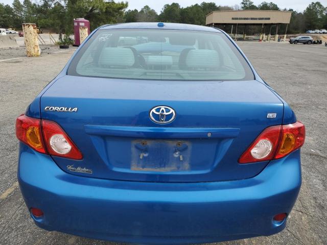 1NXBU4EE4AZ261064 - 2010 TOYOTA COROLLA BASE BLUE photo 6