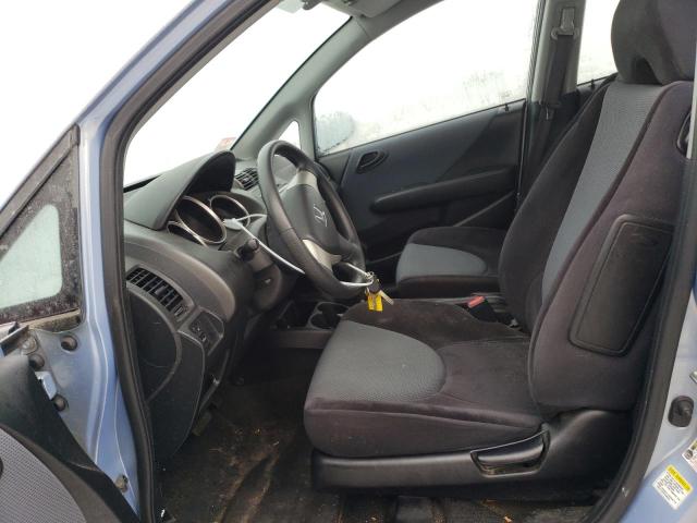 JHMGD38478S025407 - 2008 HONDA FIT BLUE photo 7