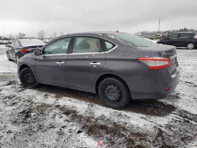 3N1AB7AP4FL644537 - 2015 NISSAN SENTRA S GRAY photo 2