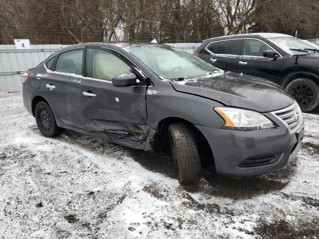 3N1AB7AP4FL644537 - 2015 NISSAN SENTRA S GRAY photo 4