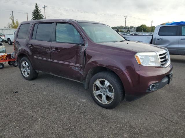 5FNYF4H6XEB046039 - 2014 HONDA PILOT EXL MAROON photo 4