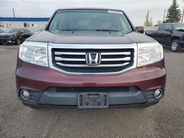 5FNYF4H6XEB046039 - 2014 HONDA PILOT EXL MAROON photo 5