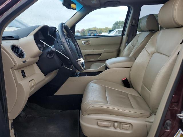 5FNYF4H6XEB046039 - 2014 HONDA PILOT EXL MAROON photo 7