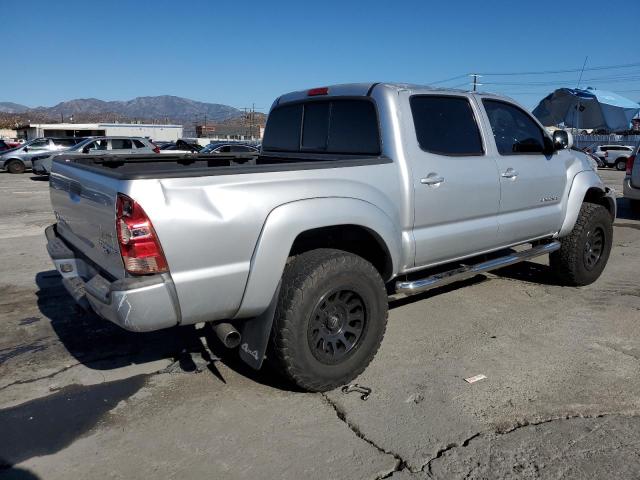 5TELU42N27Z396041 - 2007 TOYOTA TACOMA DOUBLE CAB ვერცხლისფერი ფოტო 3