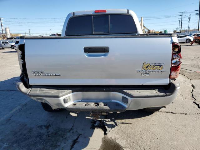 5TELU42N27Z396041 - 2007 TOYOTA TACOMA DOUBLE CAB ვერცხლისფერი ფოტო 6
