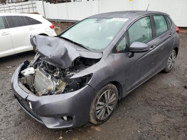 3HGGK5H80FM768097 - 2015 HONDA FIT EX GRAY photo 1