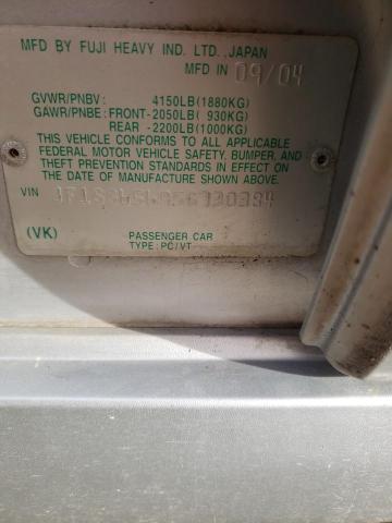 JF1SG65695G730384 - 2005 SUBARU FORESTER 2.5XS Серый фото 14